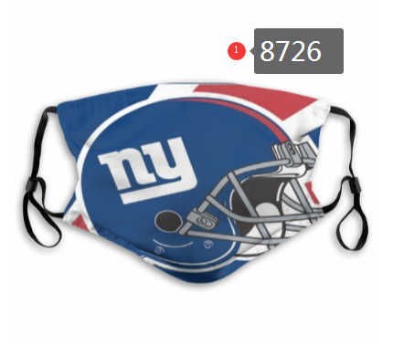 NFL 2020 New York Giants  Dust mask with filter->nfl dust mask->Sports Accessory